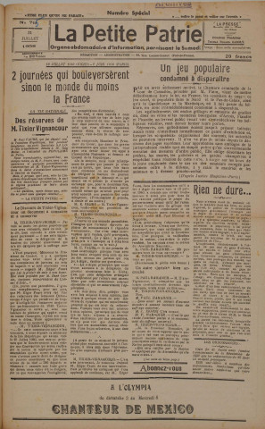 La Petite Patrie (n° 745)