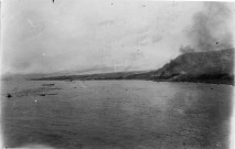 Saint-Pierre. Vue générale du quartier Le Fort après l'éruption du 8 mai 1902