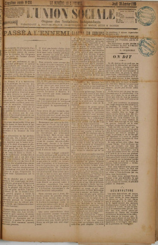 L'Union sociale (n° 558)