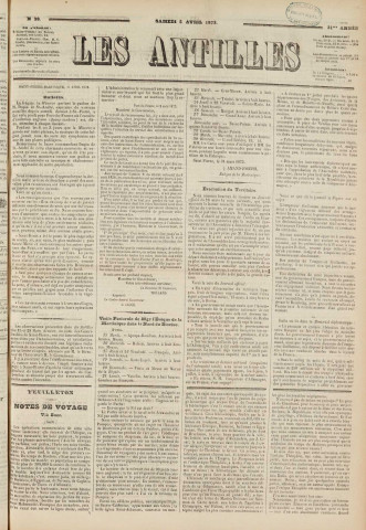 Les Antilles (1873, n° 28)