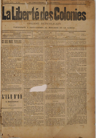 La Liberté des colonies (n° 180)