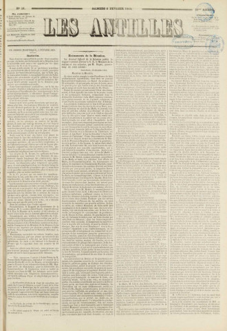 Les Antilles (1869, n° 11)