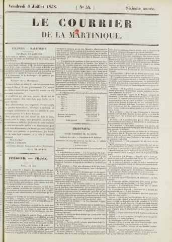 Le Courrier de la Martinique (1838, n° 54)