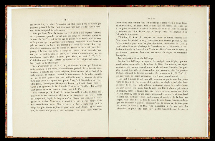 Lettre de M. l'administrateur du Diocèse de Saint-Pierre et Fort-de-France au clergé et aux fidèles du Diocèse : après le couronnement de Notre-Dame de la Délivrande