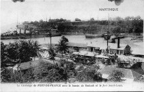 Martinique. Le Carénage de Fort-de-France avec le bassin de radoub et le fort Saint-Louis