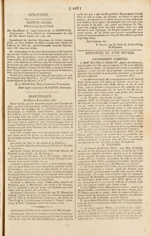 Gazette de la Martinique (1817, n° 90)
