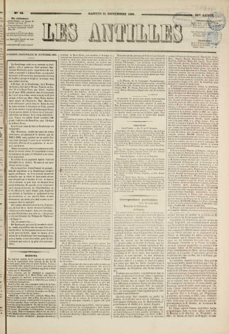 Les Antilles (1868, n° 92)