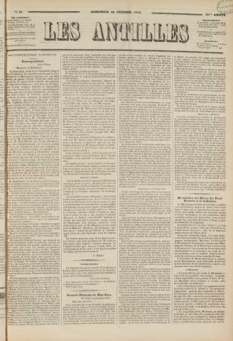 Les Antilles (1873, n° 17)