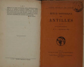 Revue historique des Antilles (n° 5)