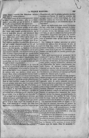 Deux articles parus dans La France maritime : Max-Radiguet, R. "Un bamboula à la Martinique" ; Bourgade, "La Guadeloupe"