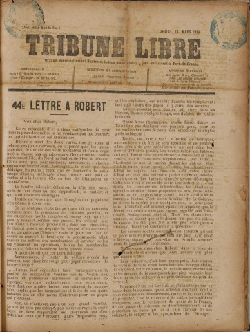La Tribune libre (n° 61)