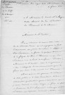 Frégate du roi L'Hermione. Avancement de plusieurs membres de l'équipage : lettre du contre-amiral Bergeret, commandant de la station des Antilles et du golfe du Mexique au comte d'Augier, contre-amiral et directeur du personnel