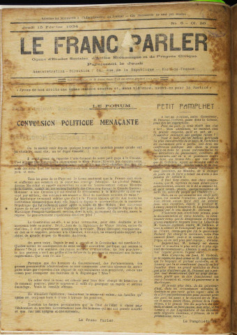 Le Franc parler (n° 6)
