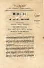Mémoire pour M. Oculy Fouché, négociant à Saint-Pierre, présenté par Ad. Gatine, avocat aux Conseils du roi et à la Cour de cassation