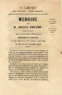 Mémoire pour M. Oculy Fouché, négociant à Saint-Pierre, présenté par Ad. Gatine, avocat aux Conseils du roi et à la Cour de cassation