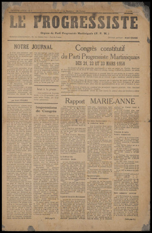 Le Progressiste (n° 1)