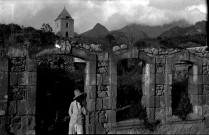 Martinique. Prêcheur. Ruines de l'arsenal dans l'ancien bourg