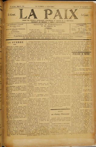 La Paix (n° 158)