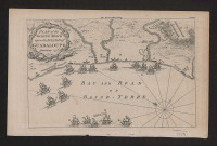 Plan of the general attack upon the island of Guadeloupe, January 23 1759. Plan de l'attaque générale sur l'île de la Guadeloupe, le 23 janvier 1759