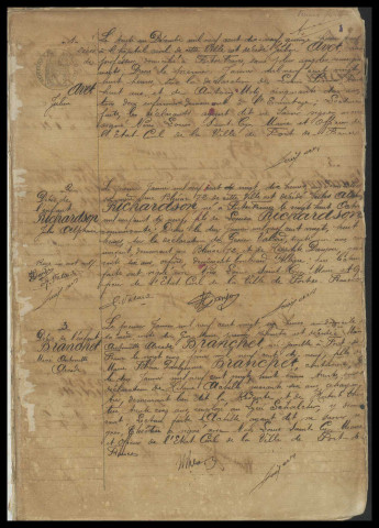 Naissances, reconnaissances, décès