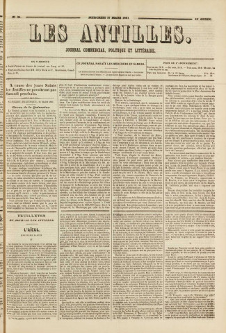 Les Antilles (1861, n° 25)