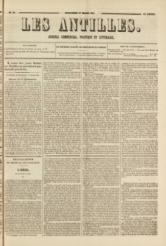Les Antilles (1861, n° 25)