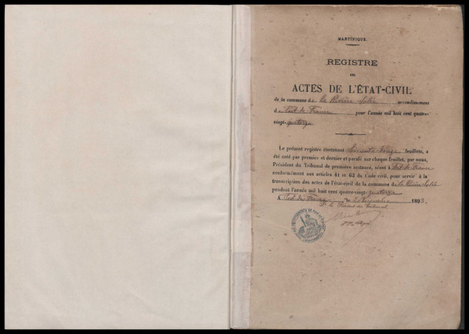 Naissances, mariages, décès, reconnaissances