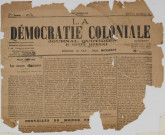 La Démocratie coloniale (n° 325-326)