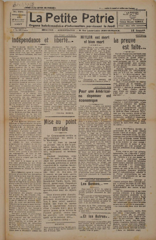 La Petite Patrie (n° 691)