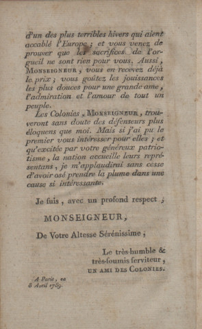 Réclamation pour les colonies des Antilles, adressées au roi et à la Nation [Texte imprimé]