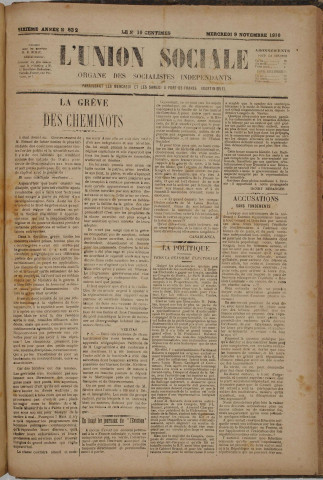 L'Union sociale (n° 832)