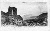 Martinique. Ruines de la cathédrale de Saint-Pierre