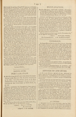 Gazette de la Martinique (1817, n° 97)
