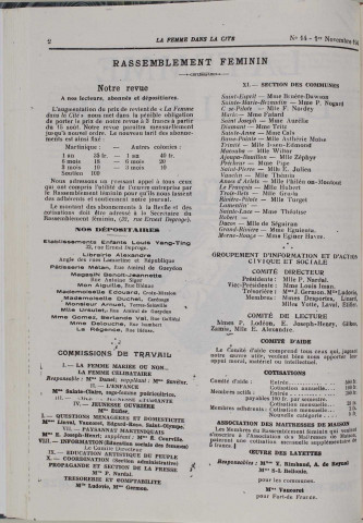 La Femme dans la cité (n° 14)