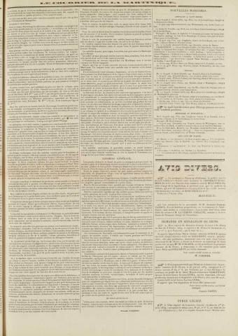 Le Courrier de la Martinique (1839, n° 13)