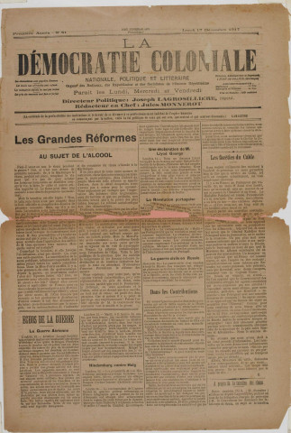La Démocratie coloniale (n° 81)