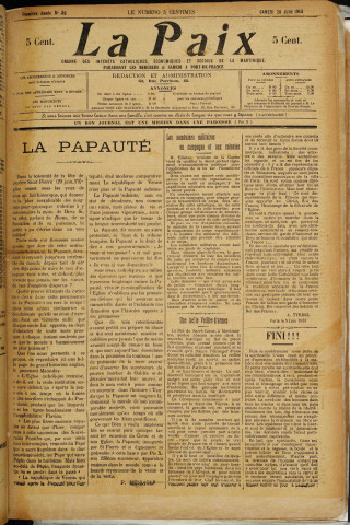 La Paix (n° 39)