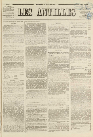 Les Antilles (1869, n° 4)