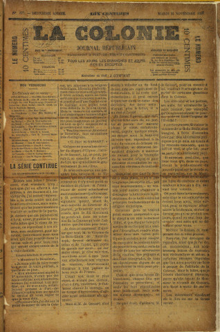 La Colonie (n° 377)