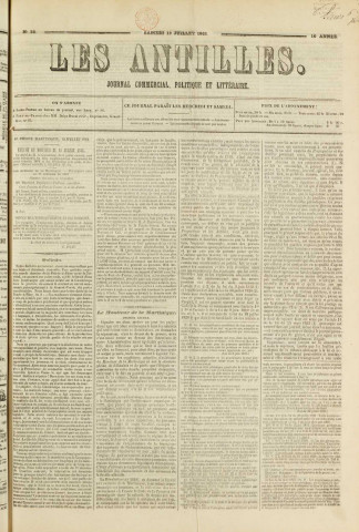 Les Antilles (1861, n° 55)