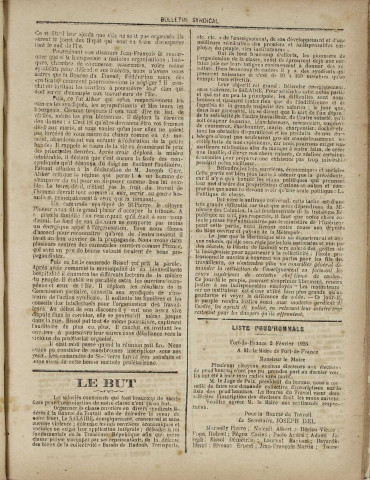 Bulletin syndical (n° 10)