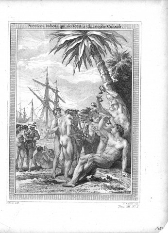 Premiers Indiens qui s'offrent à Christophe Colomb