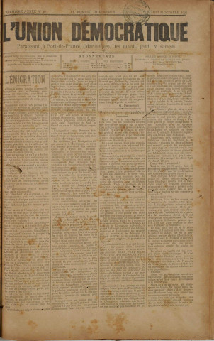 L'Union démocratique (n° 50)