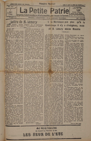 La Petite Patrie (n° 820)