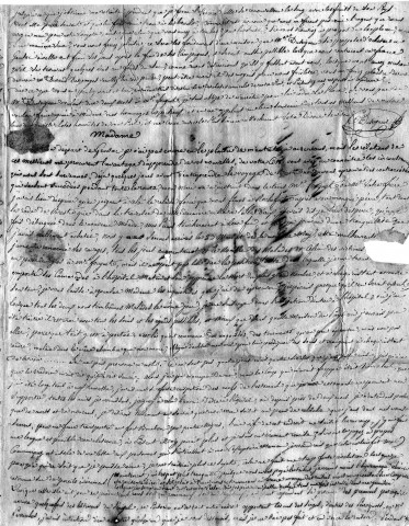Epidémie de fièvre jaune et vie quotidienne à la Martinique : lettre autographe signée de Mme Duseigneul à M. Sougnet Verboule, Fort-Royal le 28 juin 1826