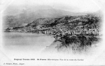 Saint-Pierre. Martinique. Vue de la route du Carbet