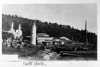 Saint-Pierre. Vue du port avant la catastrophe de 1902