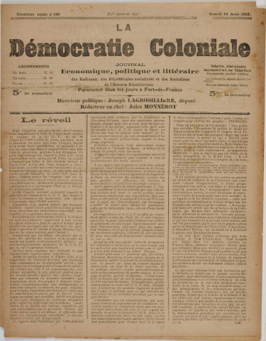 La Démocratie coloniale (n° 199)
