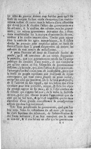 Administration des colonies : rapport de Pautrizel (de la Guadeloupe) représentant du peuple à la Convention nationale