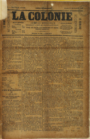 La Colonie (n° 399)